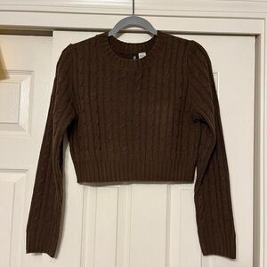 H&M dark brown sweater
